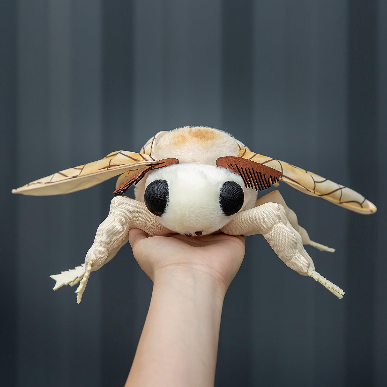 ZHONGXIN MADE silk moth toy soft filling, plush and fluffy for hugs.