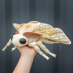 ZHONGXIN MADE silk moth toy wings, soft and realistic for decorative setups.