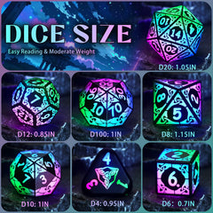 ZHOORQI LED DND Dice D10-2 complements the set with radiant glow.
