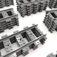 ZHX 56pc city train tracks flexible section for curved routes.