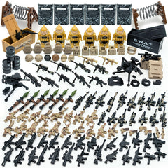ZHX camouflage guns in the Military Weapon Pack for immersive play and durable ABS construction.