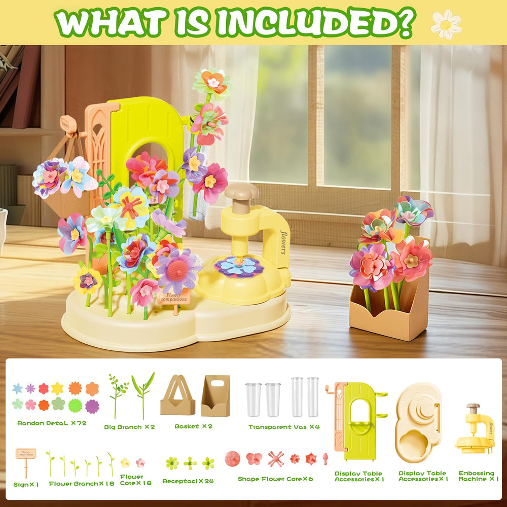 ZHYLLO DIY Flower Bouquet Kit in action with a child crafting.