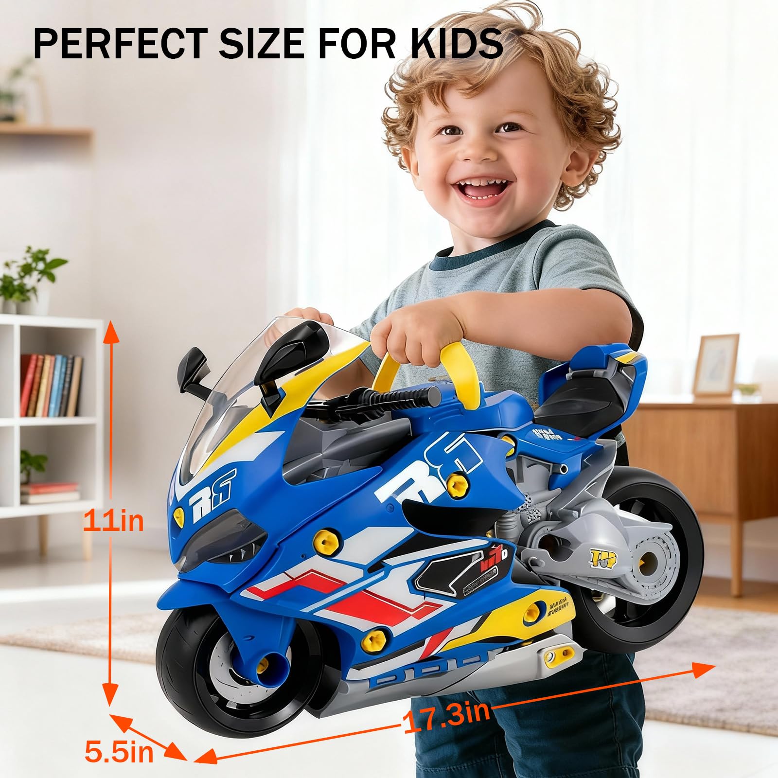 ZHYLLO take apart motorcycle kit battery compartment for engine sounds