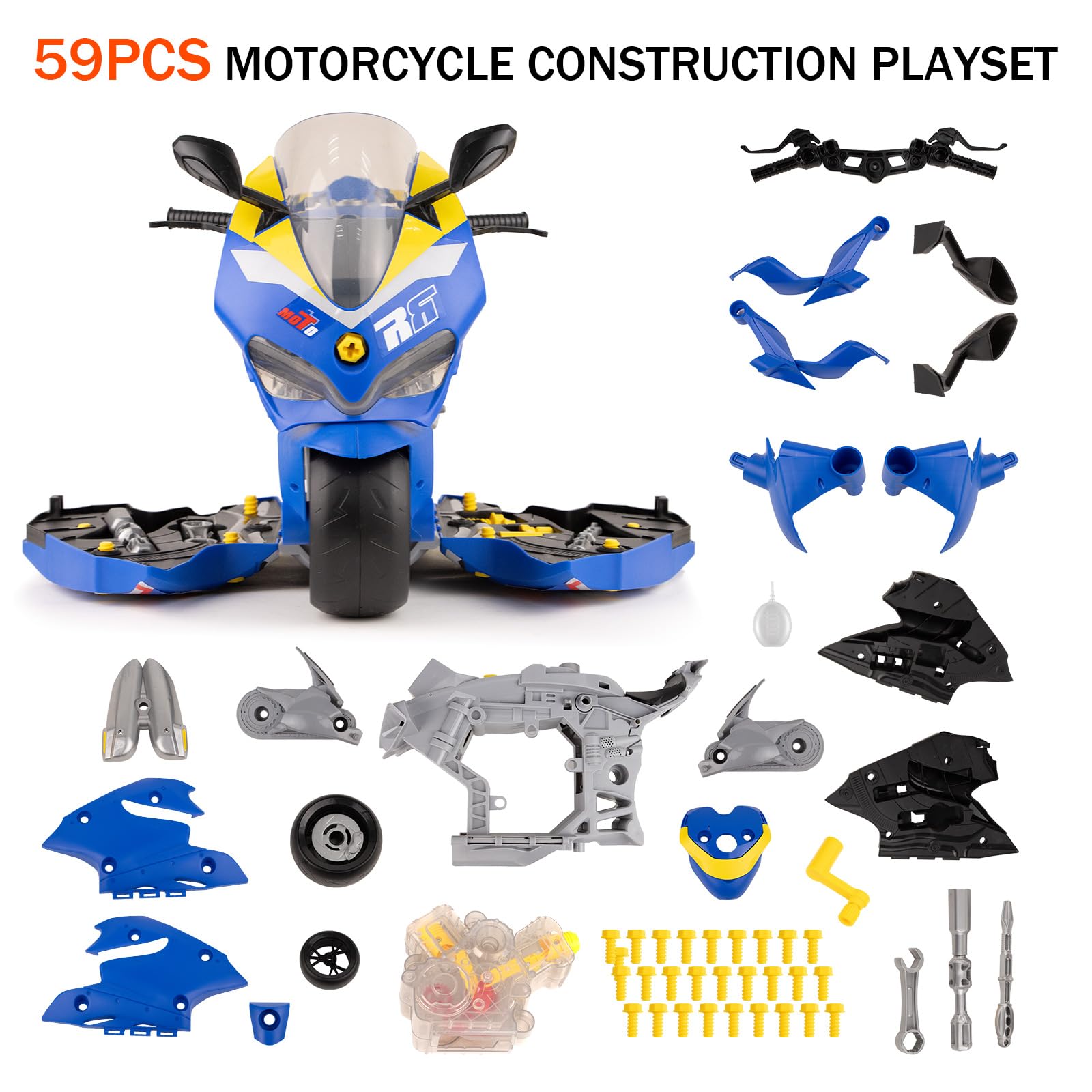 ZHYLLO take apart motorcycle kit stickers customize design for personal creativity