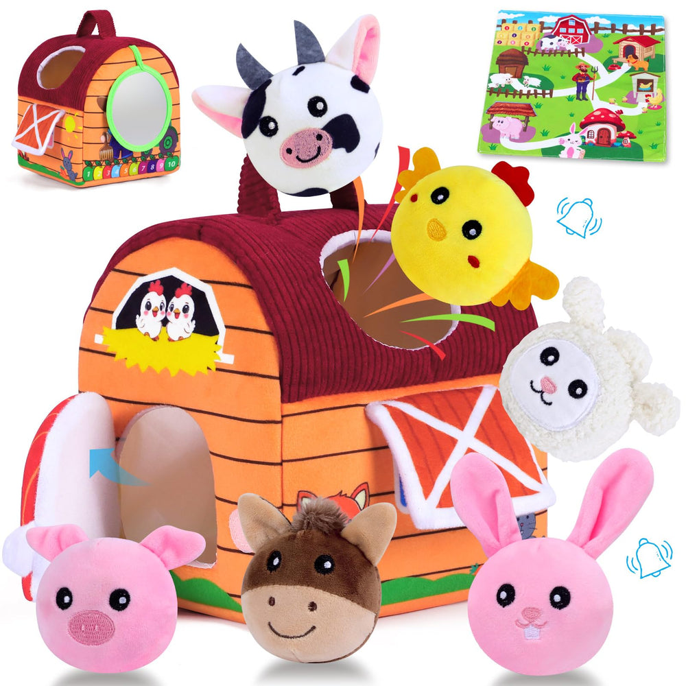 ZHZHHJMY Baby Farm Barn product image, soft plush for safe indoor play