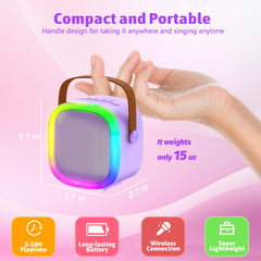 ZICOR karaoke device features a 1500 mAh battery for hours of singing fun.