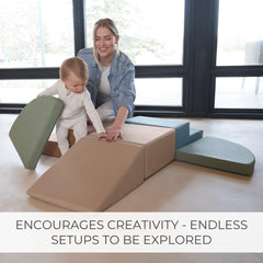 ZICOTO Fun foam blocks close-up with soft PU leather cover.