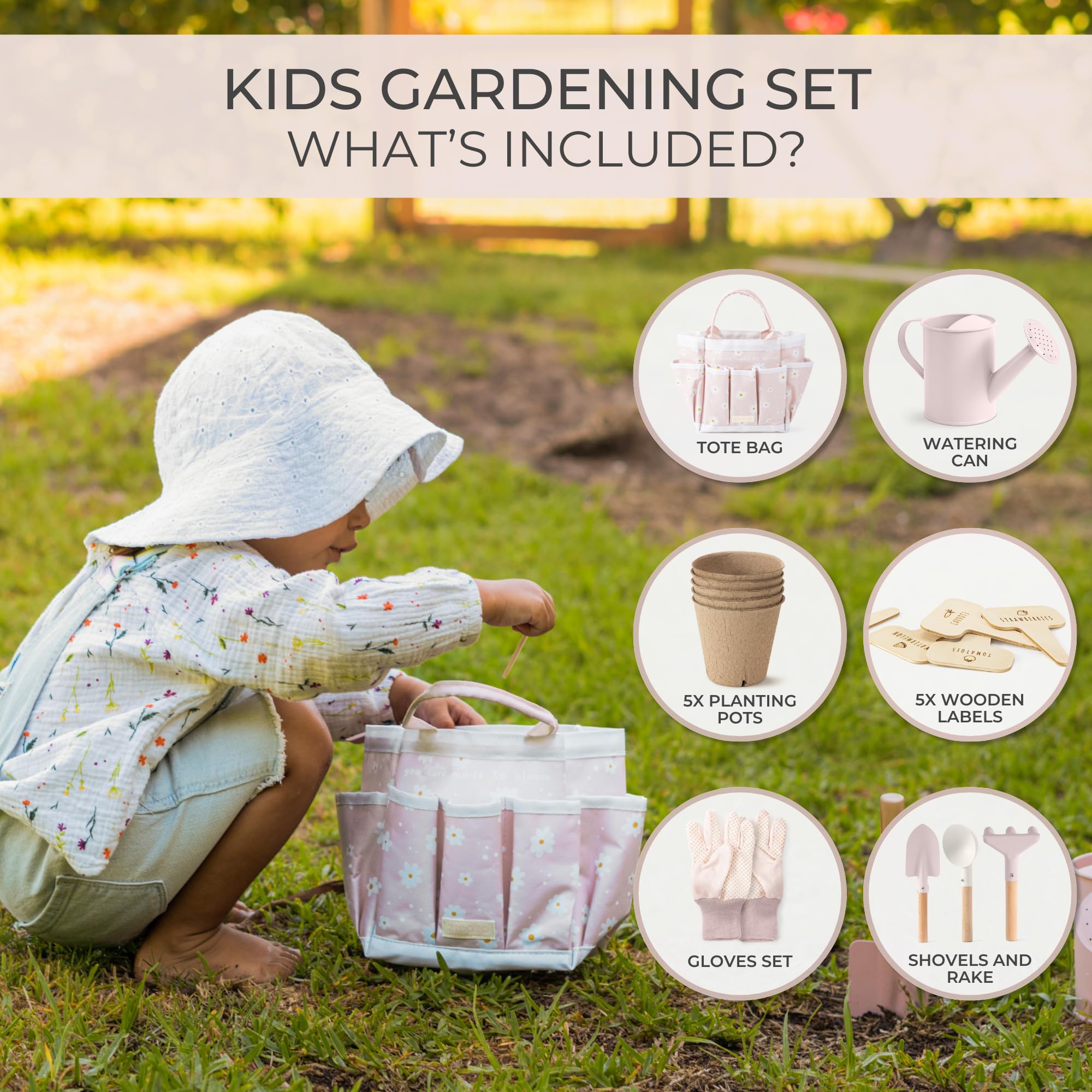 ZICOTO 22oz Watering Can provides precise, mess-free watering for young gardeners.