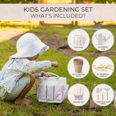 ZICOTO 22oz Watering Can provides precise, mess-free watering for young gardeners.