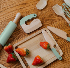ZICOTO kids safe knives and wooden tools for real cooking fun