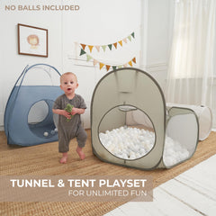 ZICOTO square tent provides versatile room for crawlers and friends.