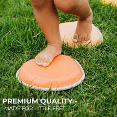 BPA-free and kid-friendly stepping stones for active exploration