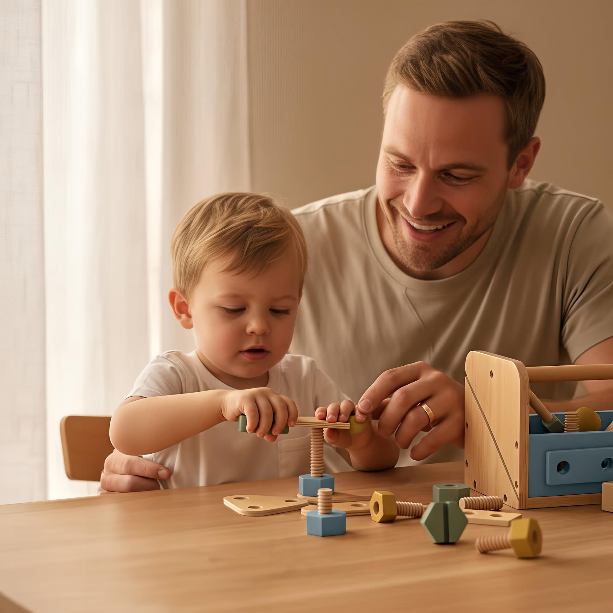 ZICOTO nuts and screws encourage counting, threading, and problem-solving.