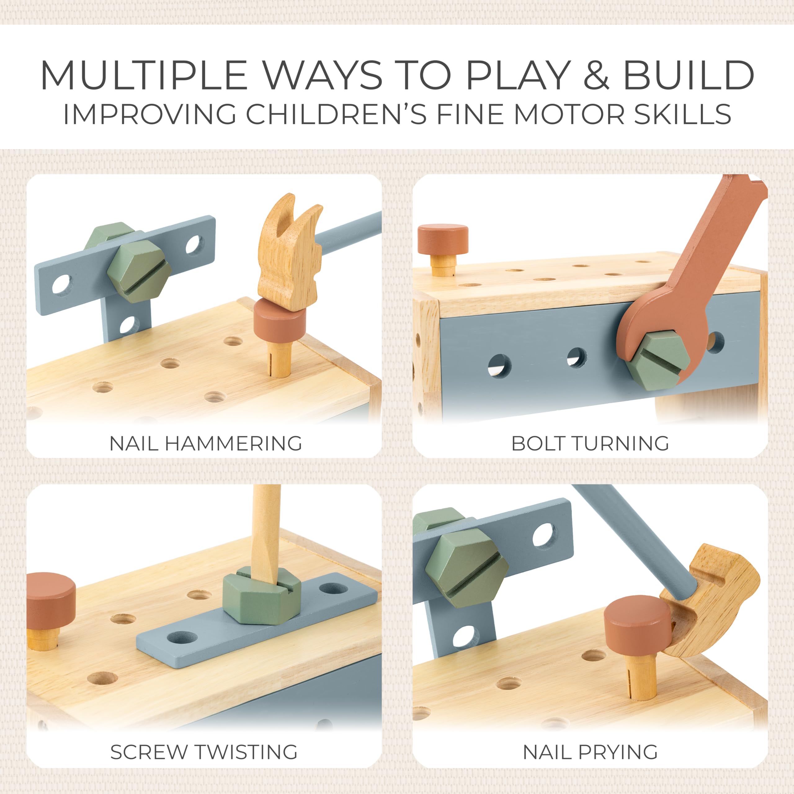 ZICOTO wooden saw inspires safe, imaginative construction projects.