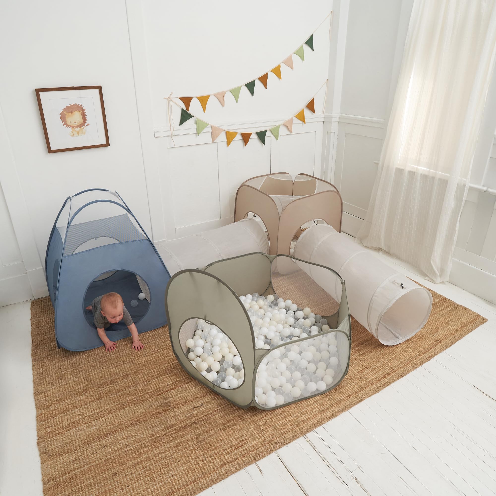 ZICOTO crawl tunnels promote physical activity and exploration.