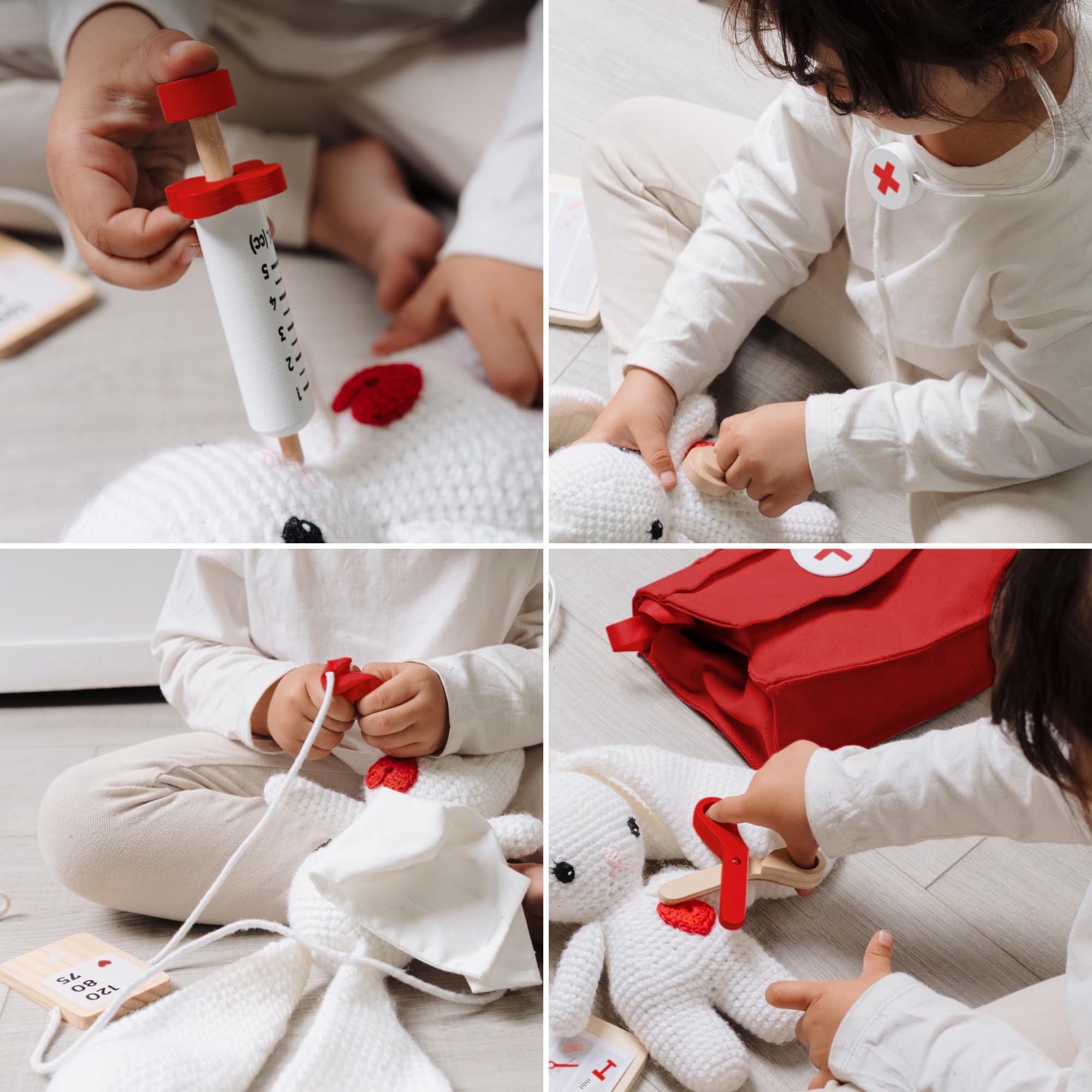 ZICOTO doctor play set clipboard adds patient notes for storytelling