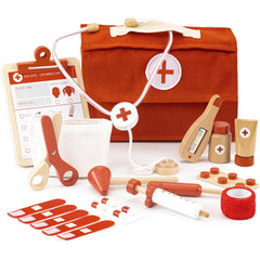ZICOTO wooden doctor play set stethoscope boosts imaginative medical play and empathy