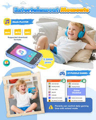 Ziegoal Kids Smart Phone with SD card and headphones for offline stories and music