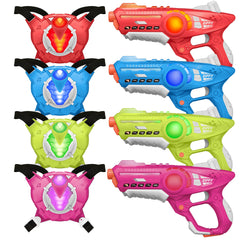 ZIFFY laser tag guns and vests set for family fun indoors and outdoors.