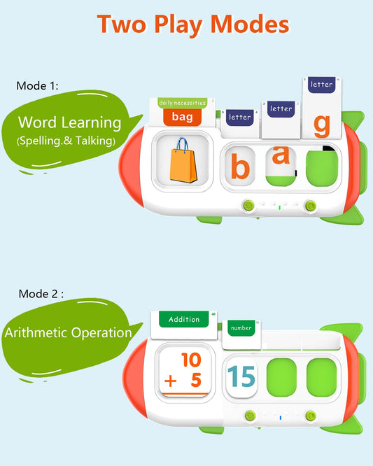 ZIKAQUQI Spell and Match device guides word pronunciation during play.