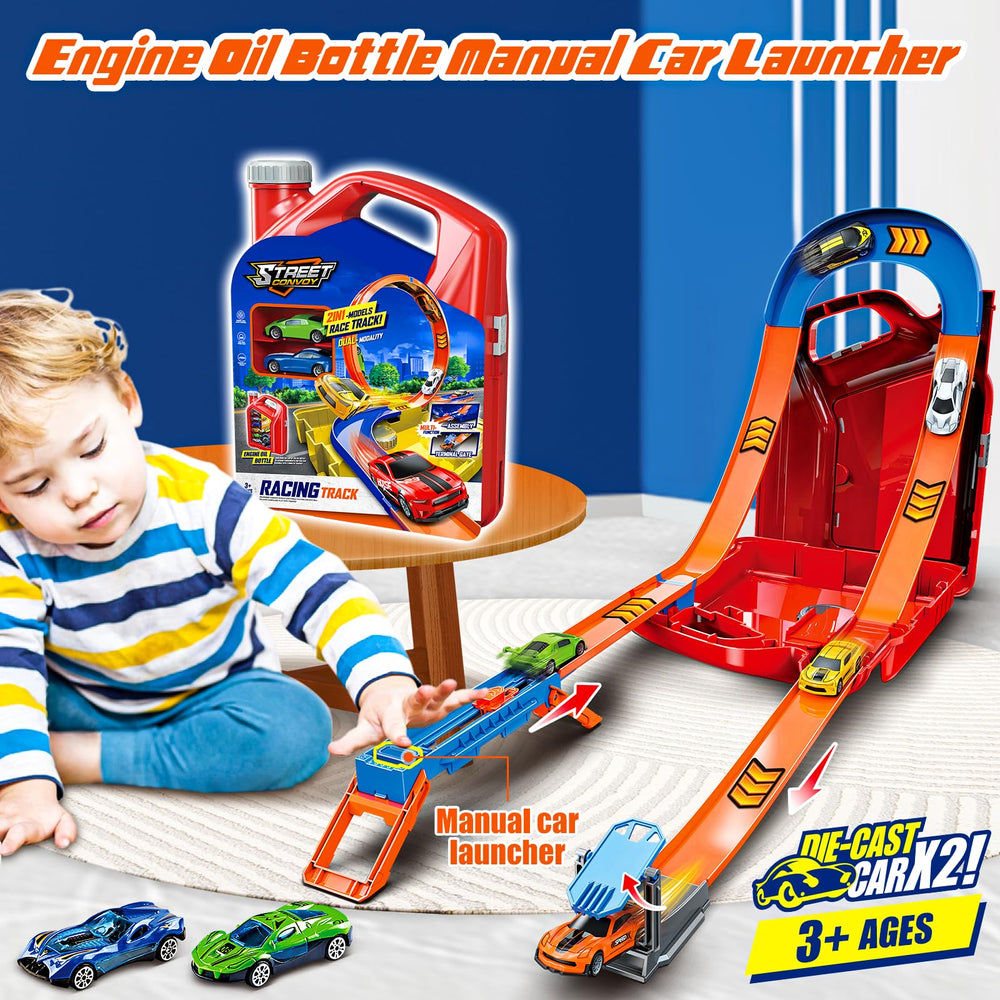 Zikhoobusik fuel can stunt box storage keeps tracks organized after play