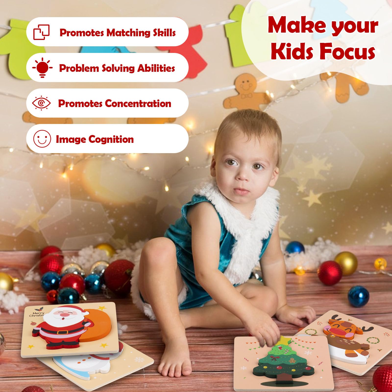 Gift-ready ZILIALAR three-piece puzzle set for holiday giving