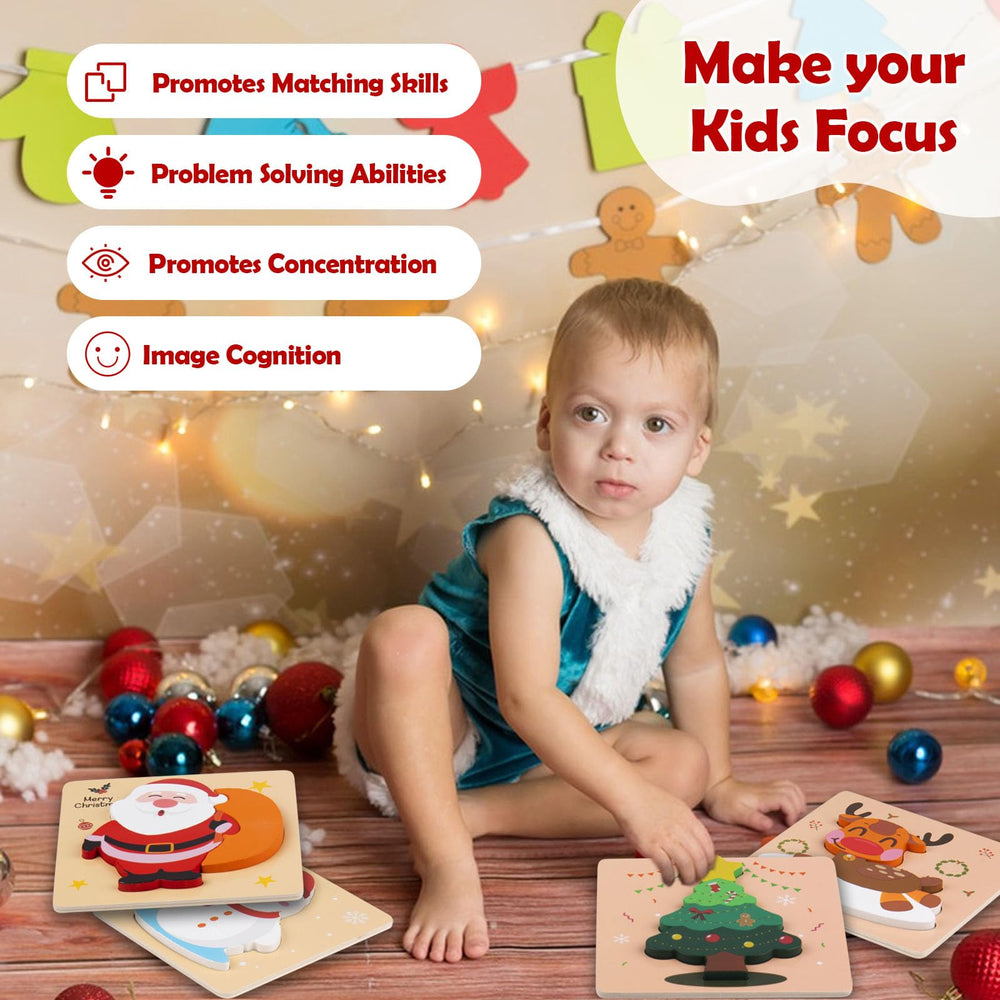 Gift-ready ZILIALAR three-piece puzzle set for holiday giving