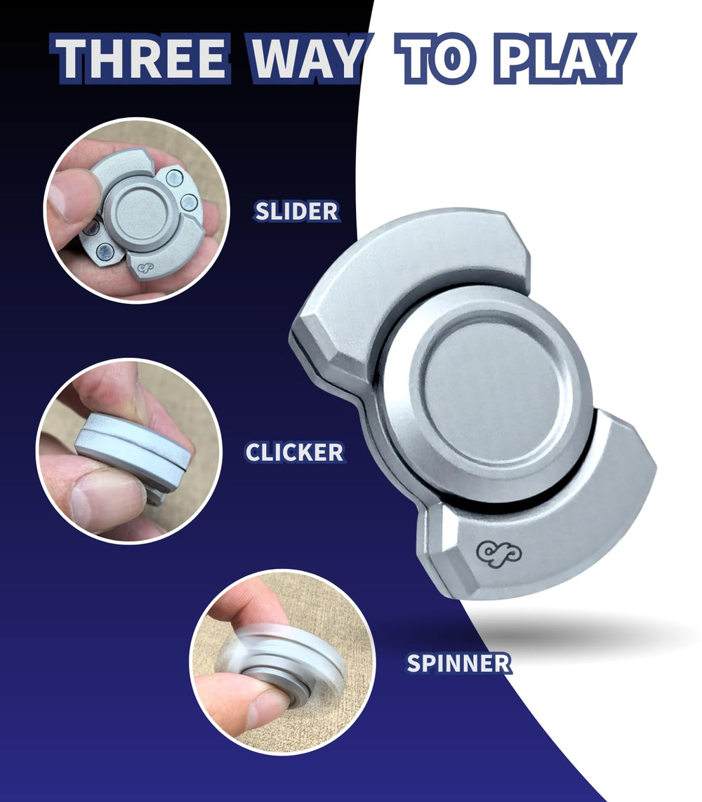 Zimdun alloy 3-in-1 fidget spin mode with smooth three-minute spins.