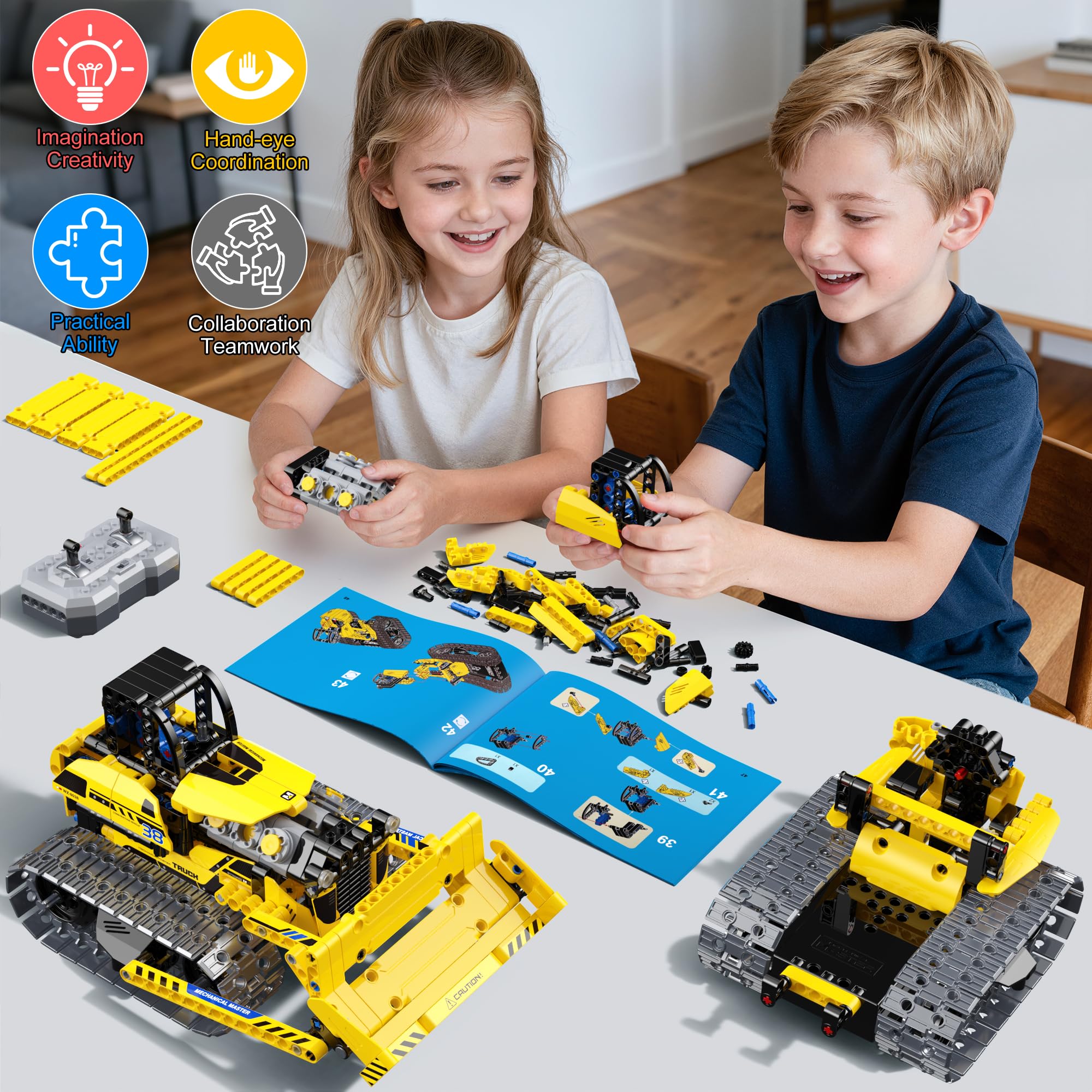 Zinat STEM learning kit supports problem-solving through hands-on building.
