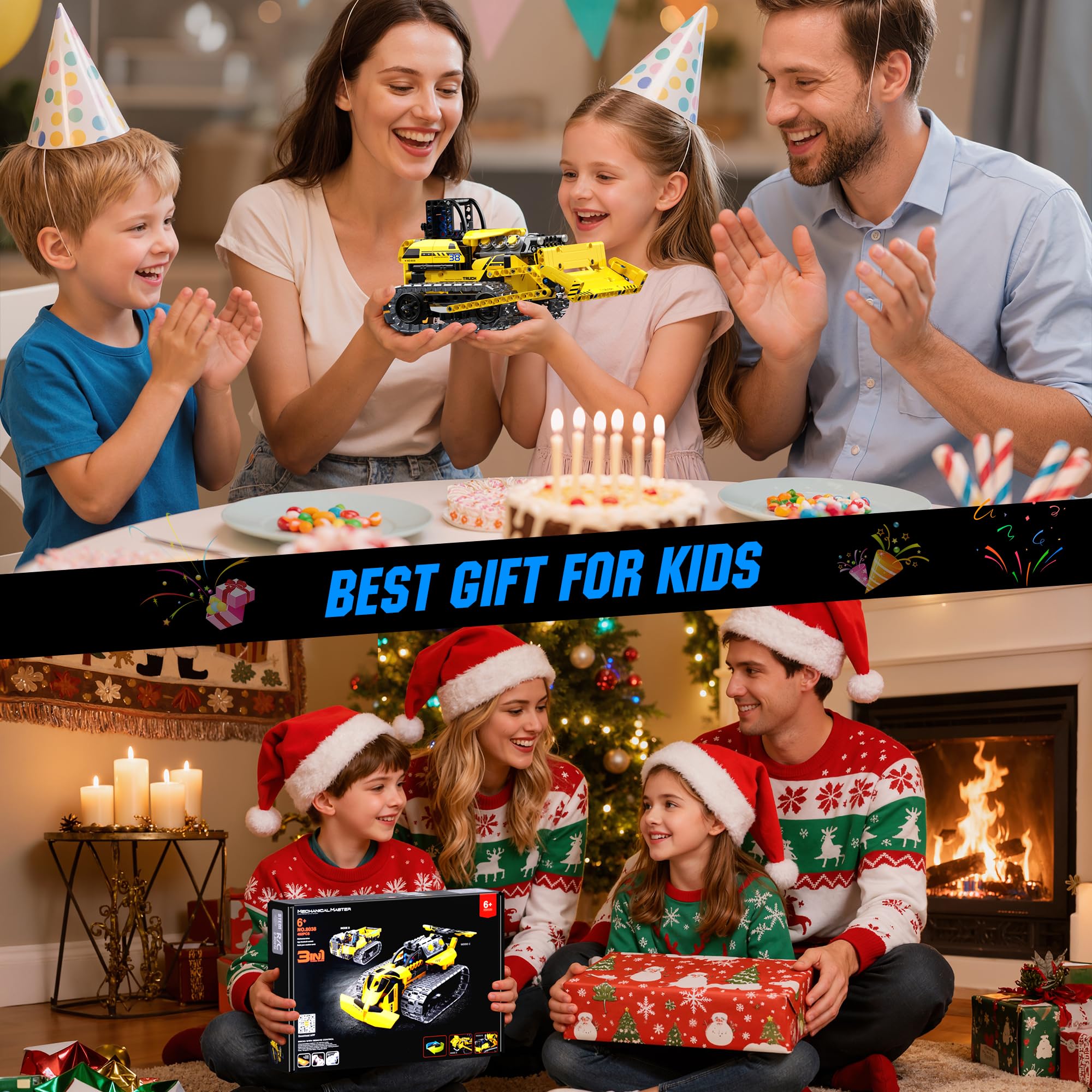 Zinat 452-piece set invites kids to explore vehicle configurations and creativity.