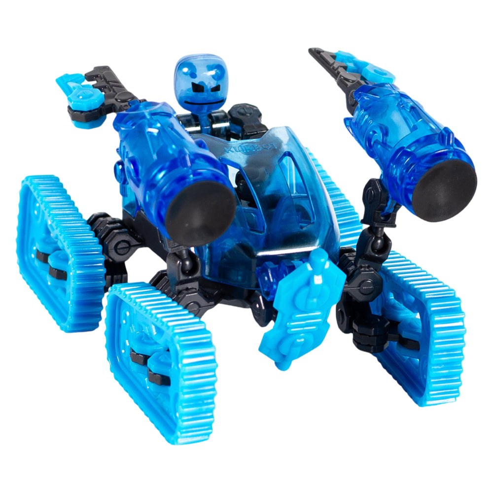 Zing Klikbot Megabots Trailblazer blue figure ready for stop-motion adventures.
