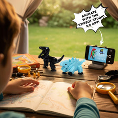 Zing StikBot Dino pack unboxing teaser encourages budding creators.