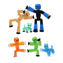 Zing StikBot family pack overview for imaginative stop-motion storytelling