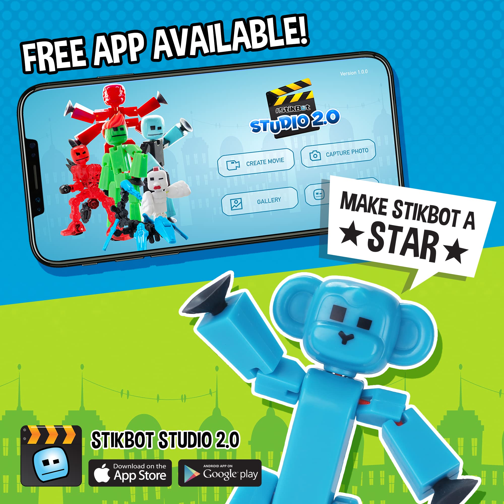Zing Stikbot Pets 5-pack enables easy stop-motion animation sessions