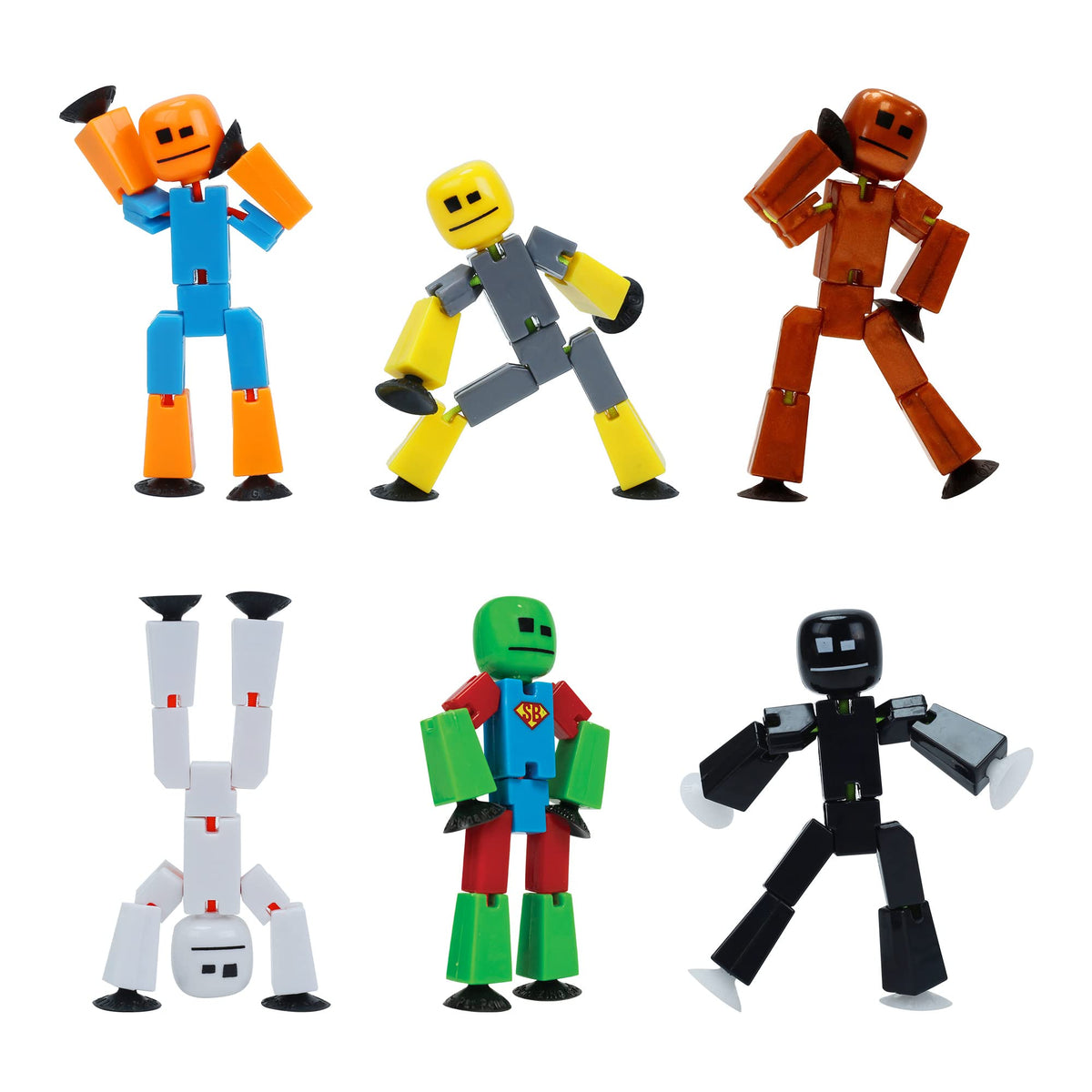 Zing Stikbot poseable figures for stable stop-motion action filming