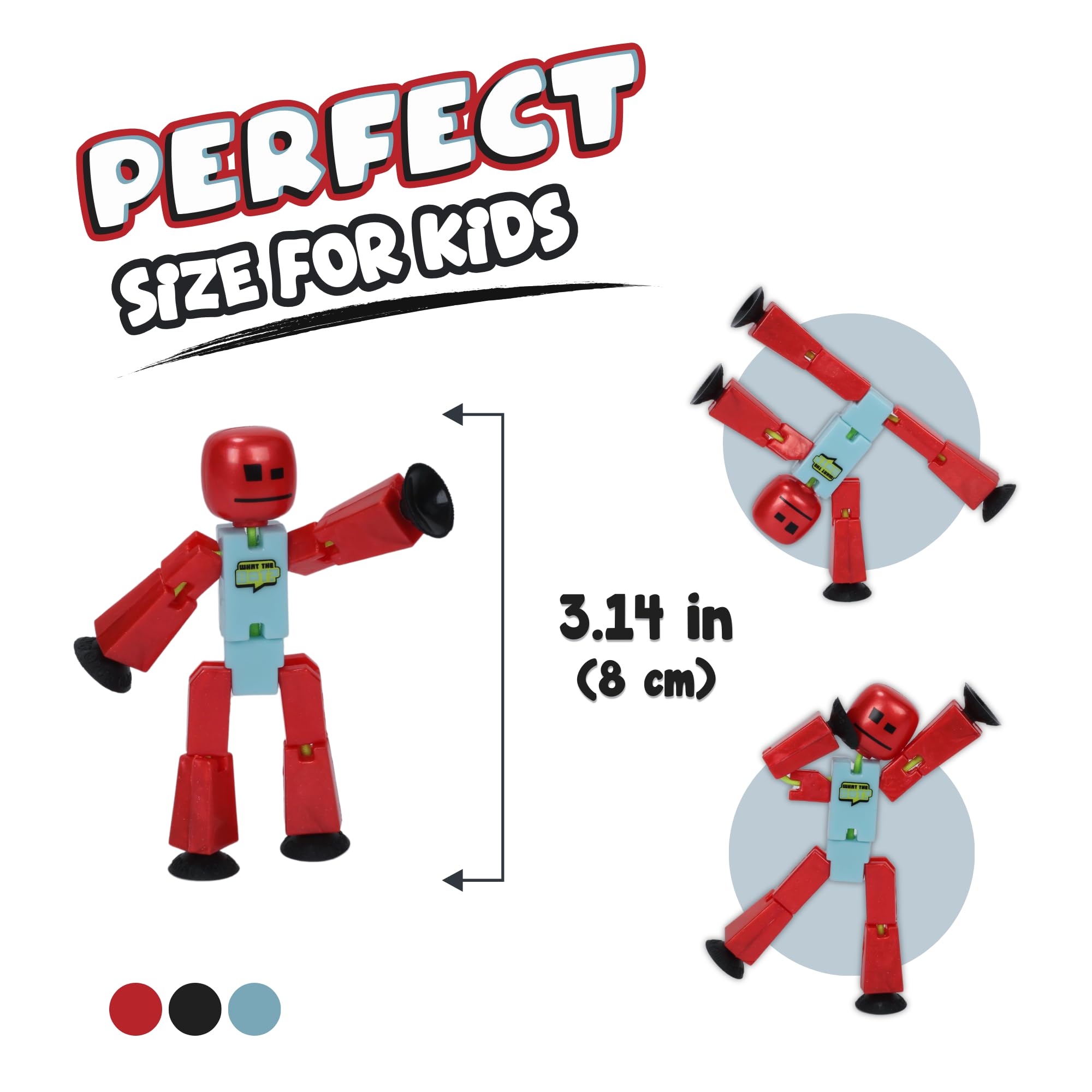 Zing STIKBOT poseable joints enable smooth stop-motion character poses
