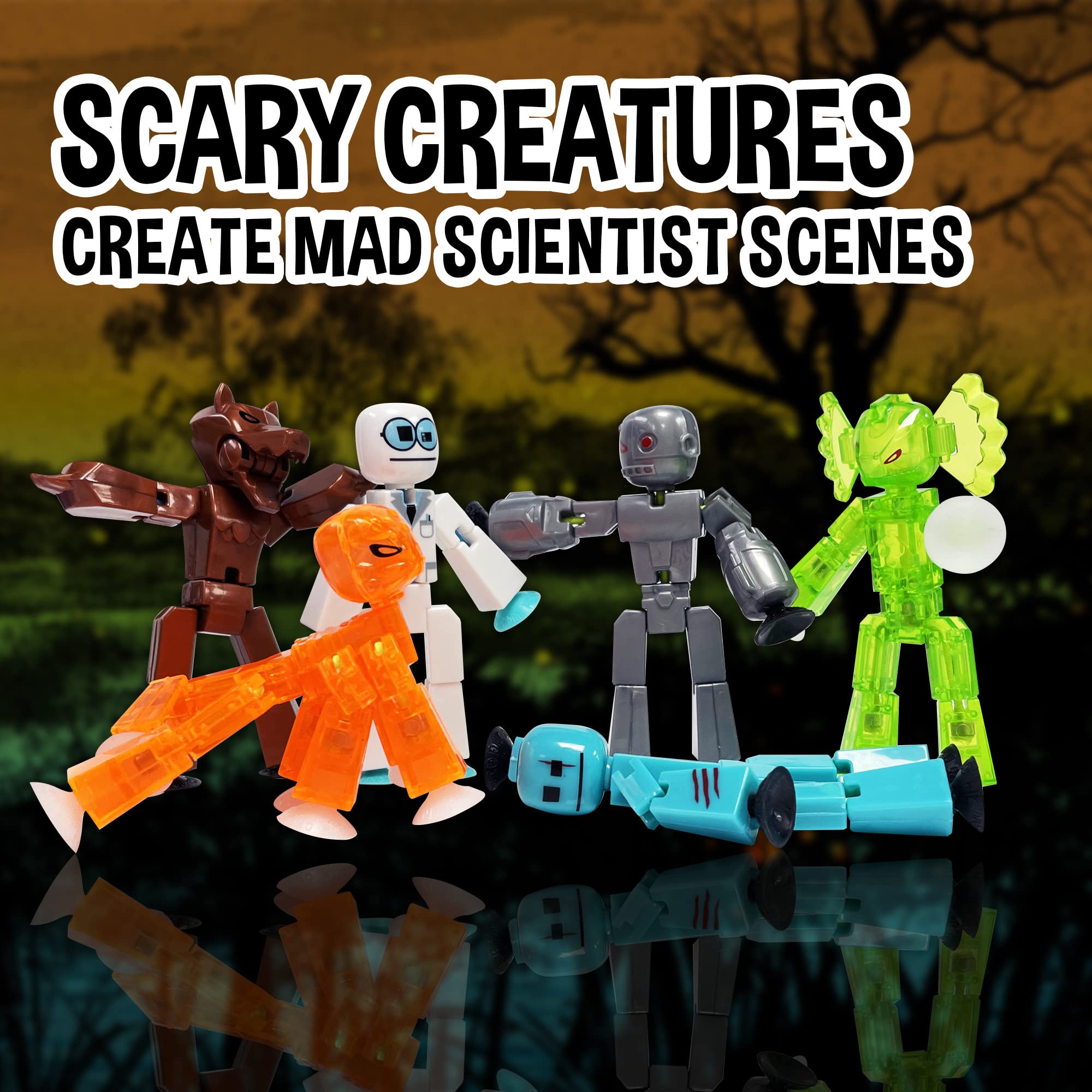 Zing Stikbot Prey figure adds tension to predator scenes.