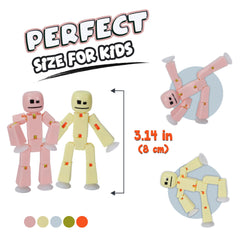 Zing StikBot stop-motion setup for quick scene changes