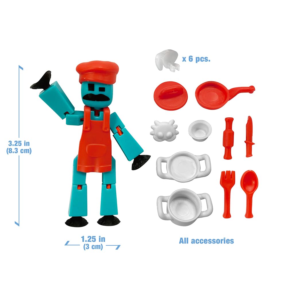 Zing Stikbot suction cup feet grip surfaces for dynamic posing