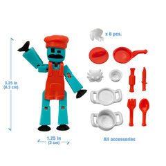 Zing Stikbot suction cup feet grip surfaces for dynamic posing