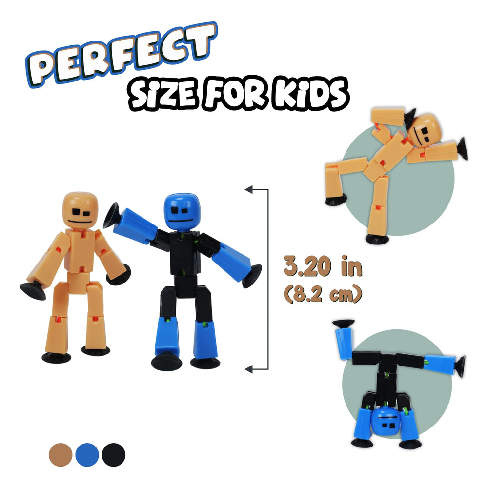 Zing StikBot two Junior StikBots in vibrant colors