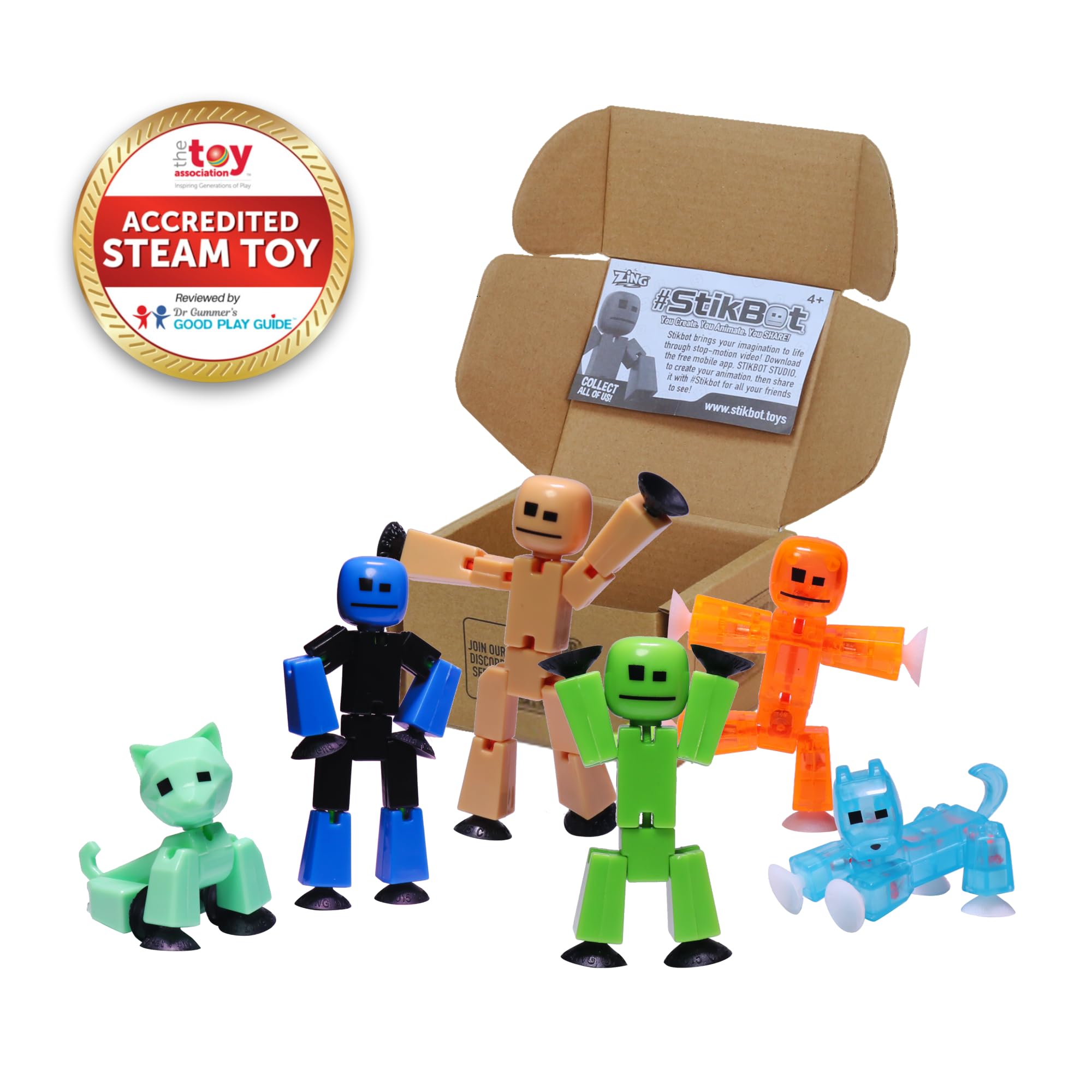 Zing StikBot two standard figures ready for action