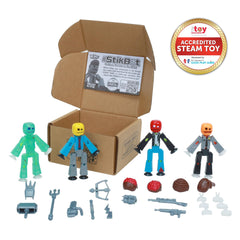 Zing StikBot zombie figures showing poseable joints and accessory compatibility for quick styling.