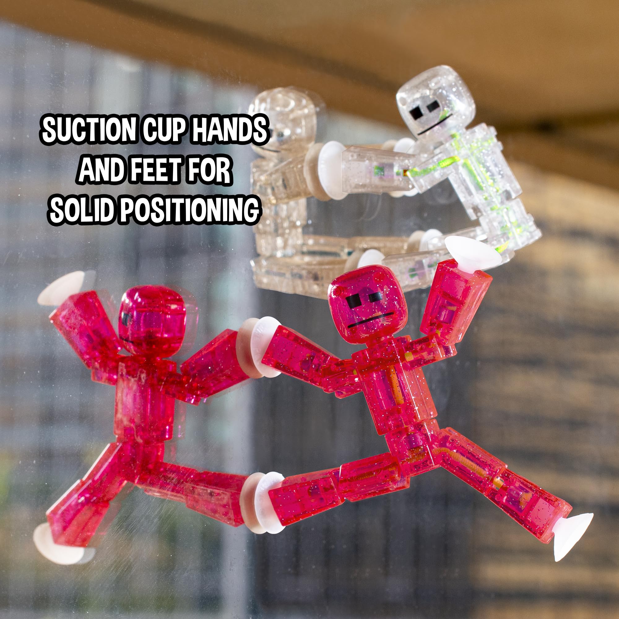 Zing Stikbots blue figure designed for dynamic scenes and playtime exploration.