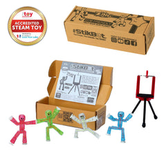 Zing Stikbots lime-green figure ideal for action poses and storytelling.