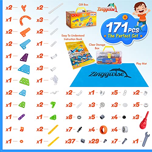 Zingywise STEM building toy imaginative play supports early engineering skills