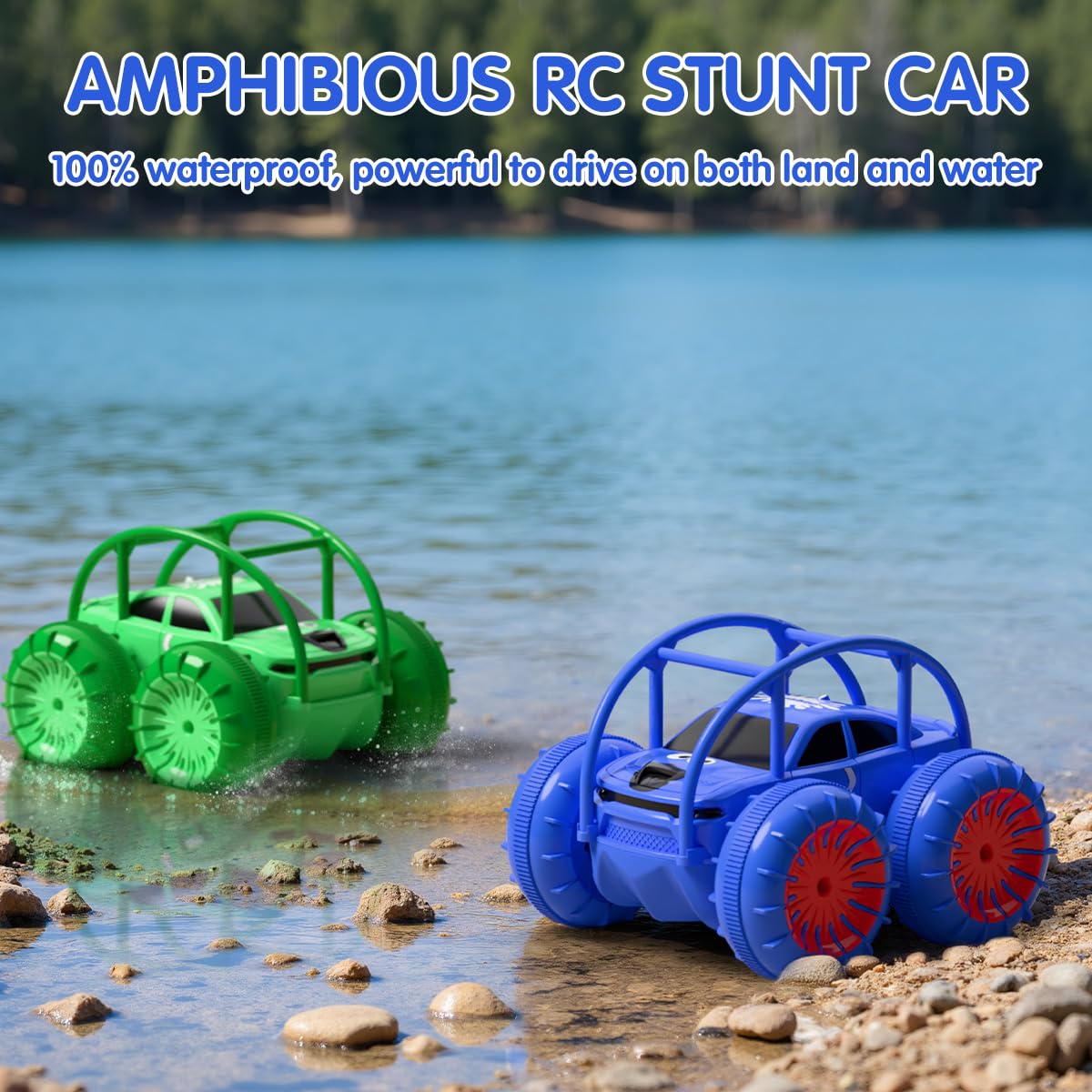 ZingZoom 4WD off-road RC car delivers strong traction on all surfaces.