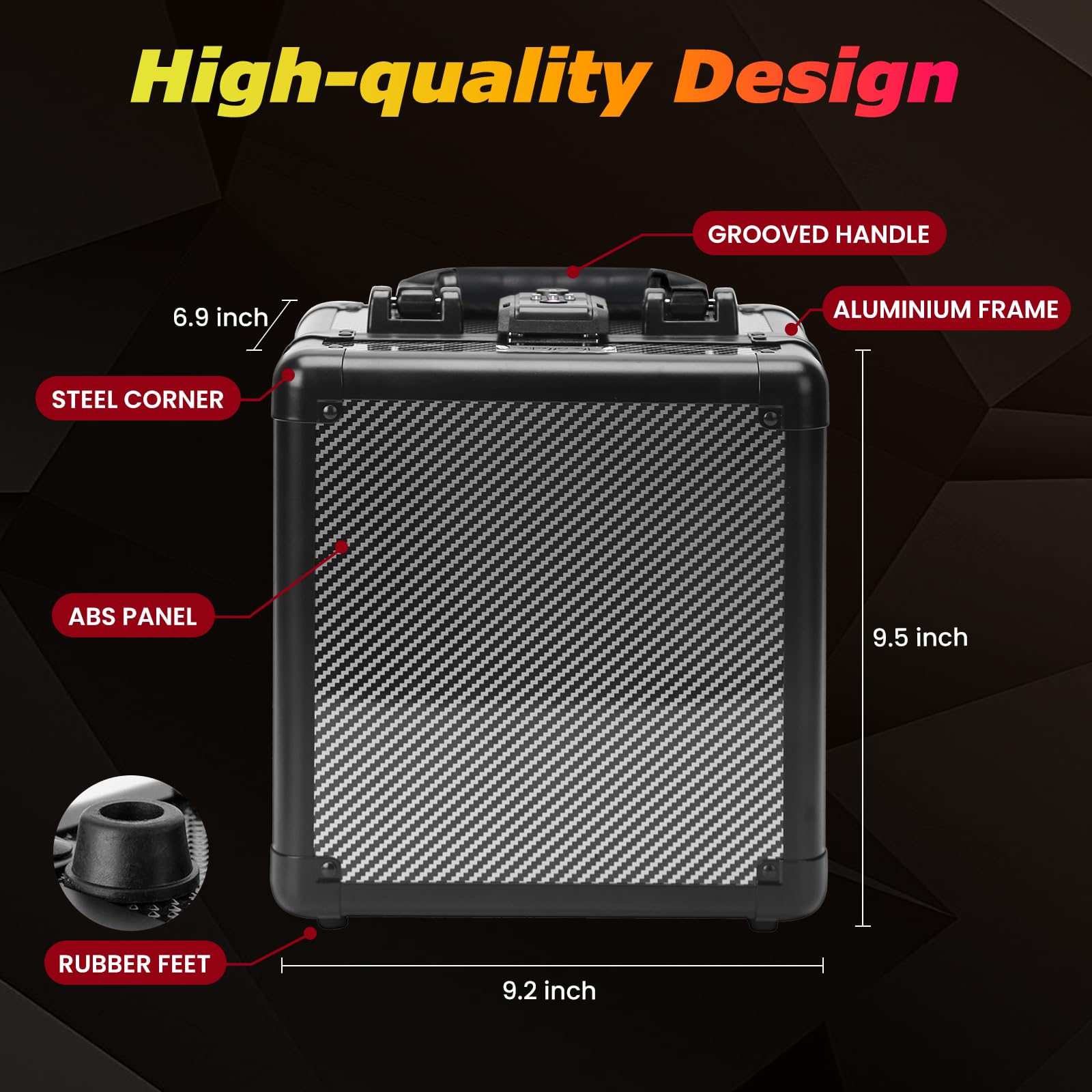 ZINHO graded card case high-density foam guards against dust and moisture.