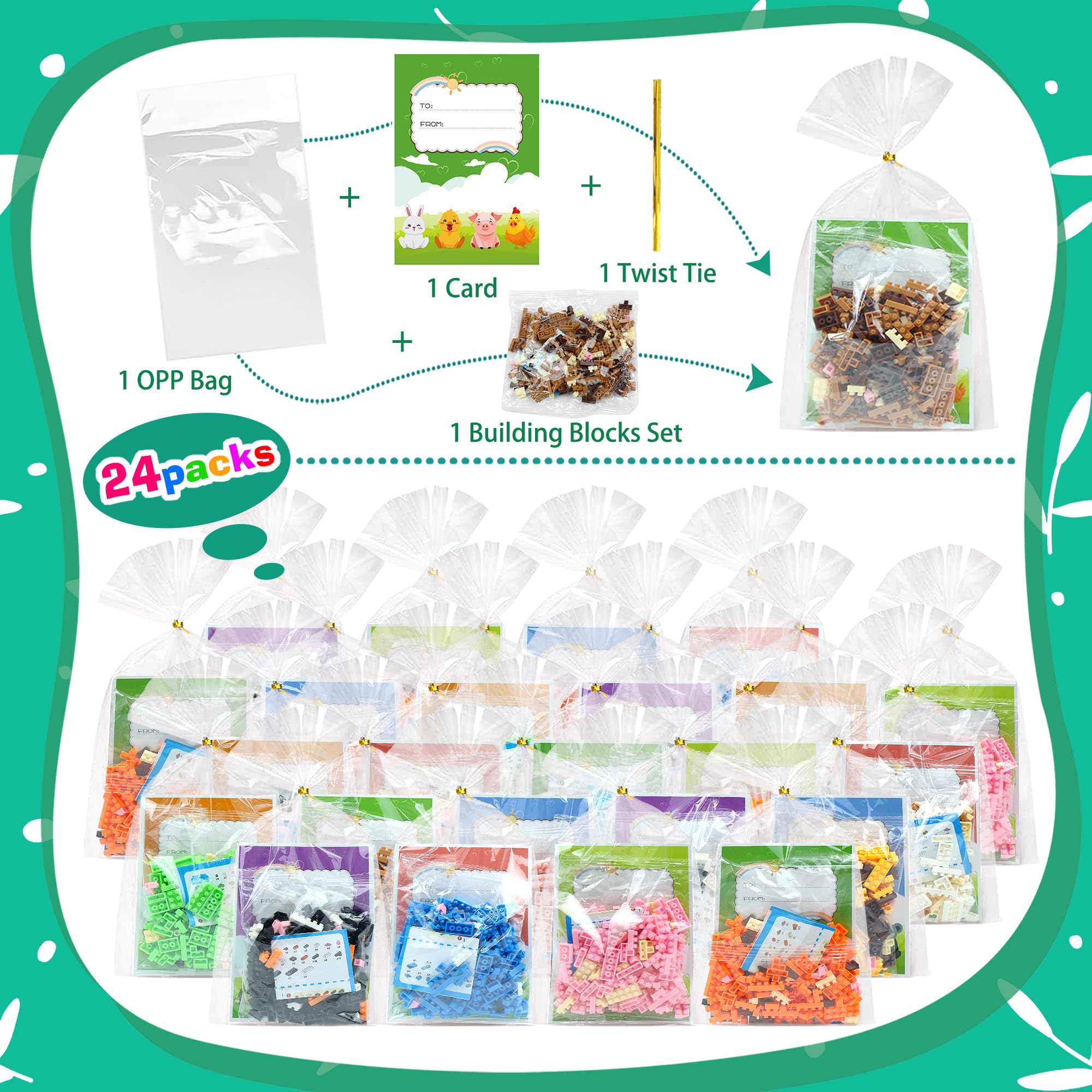 ZIOSINM transparent bags and twist ties for quick, tidy distribution.
