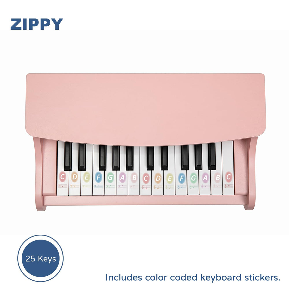 ZIPPY color-illustrated songbook included to guide kids through songs.